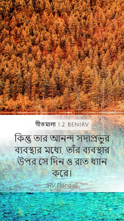 গীতমালা 1:2 BENIRV Bible Verse Image