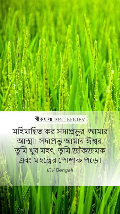 গীতমালা 104:1 BENIRV Bible Verse Image