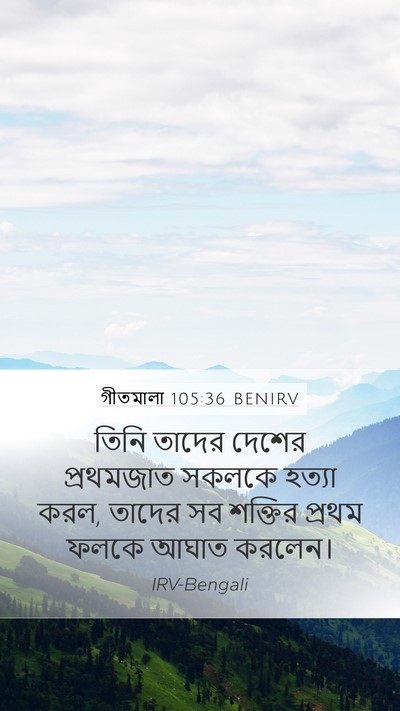 গীতমালা 105:36 BENIRV Bible Verse Image