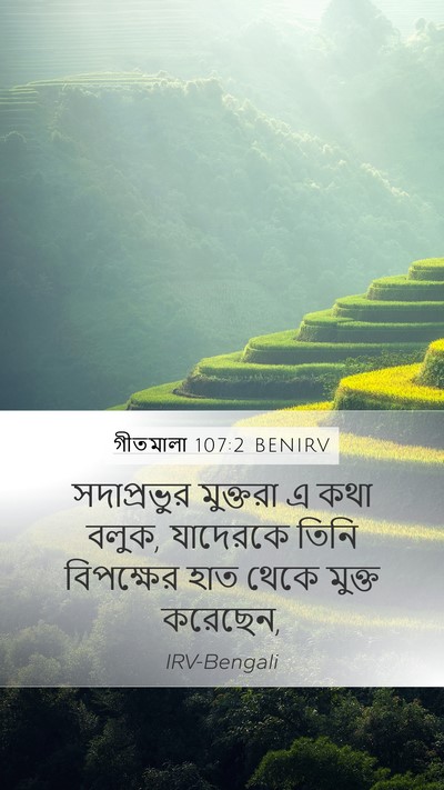 গীতমালা 107:2 BENIRV Bible Verse Image