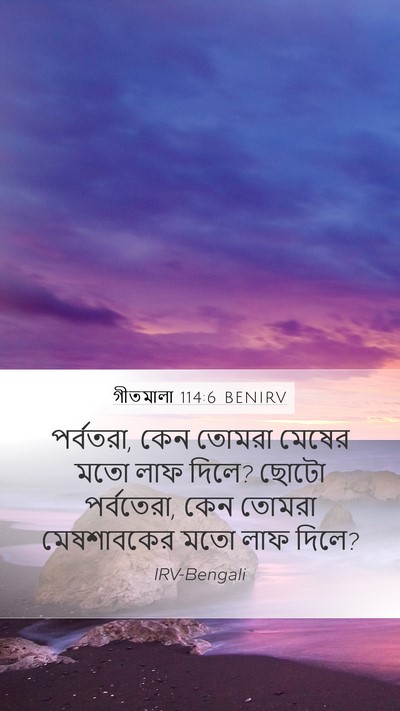 গীতমালা 114:6 BENIRV Bible Verse Image