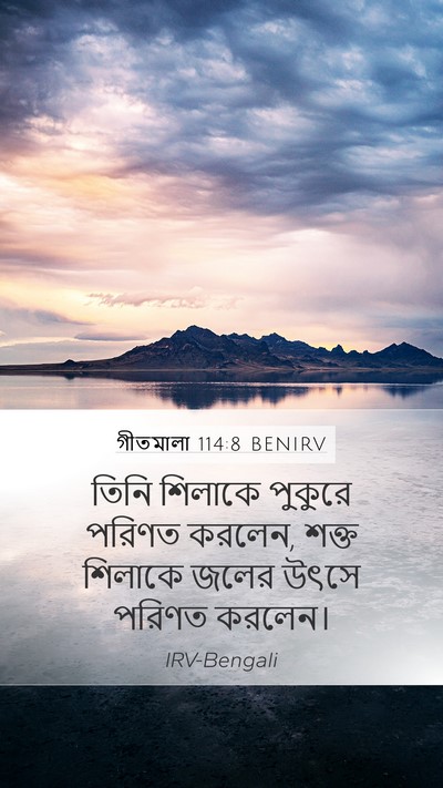 গীতমালা 114:8 BENIRV Bible Verse Image