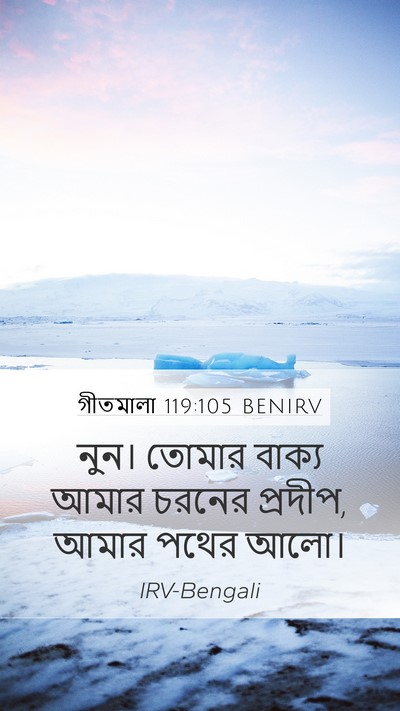 গীতমালা 119:105 BENIRV Bible Verse Image