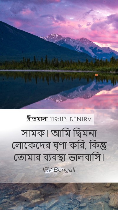 গীতমালা 119:113 BENIRV Bible Verse Image