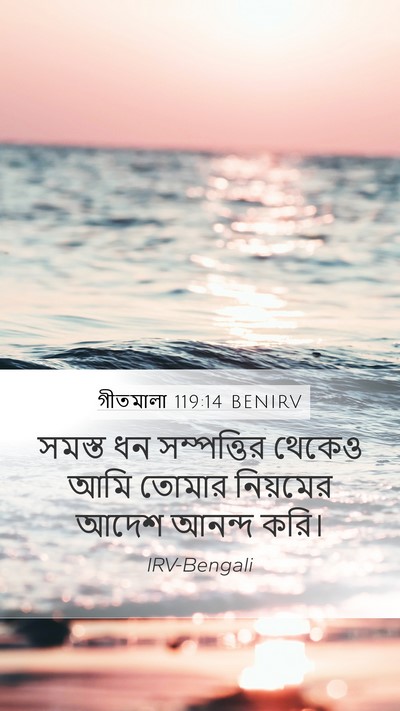 গীতমালা 119:14 BENIRV Bible Verse Image