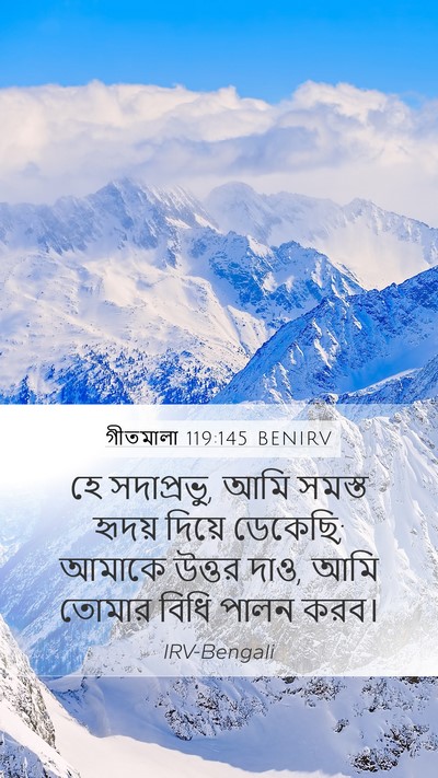গীতমালা 119:145 BENIRV Bible Verse Image