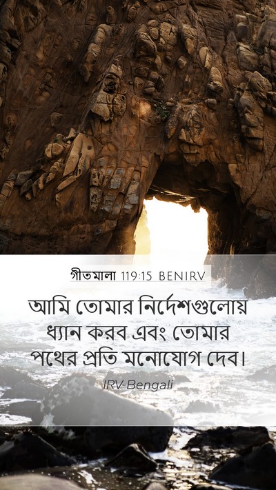 গীতমালা 119:15 BENIRV Bible Verse Image
