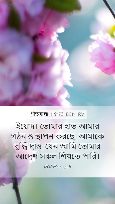 গীতমালা 119:73 BENIRV Bible Verse Image