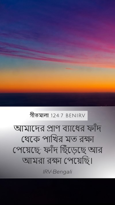 গীতমালা 124:7 BENIRV Bible Verse Image