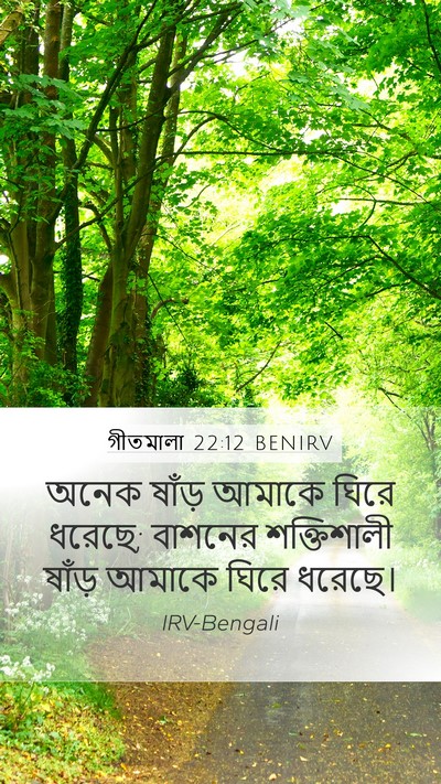 গীতমালা 22:12 BENIRV Bible Verse Image