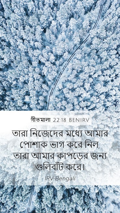 গীতমালা 22:18 BENIRV Mobile Phone Wallpaper - তারা নিজেদের - Mobile Bible Verse Wallpaper