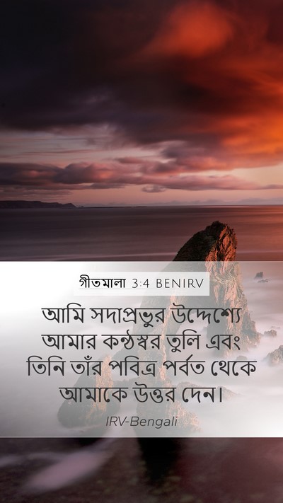 গীতমালা 3:4 BENIRV Bible Verse Image