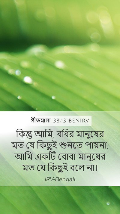 গীতমালা 38:13 BENIRV Bible Verse Image