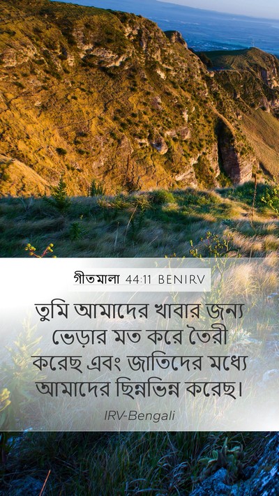 গীতমালা 44:11 BENIRV Bible Verse Image