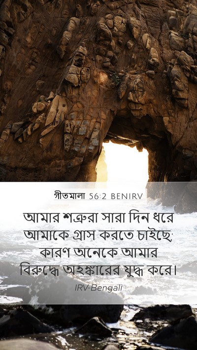 গীতমালা 56:2 BENIRV Bible Verse Image