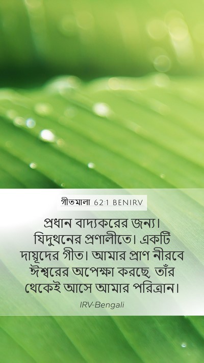 গীতমালা 62:1 BENIRV Bible Verse Image