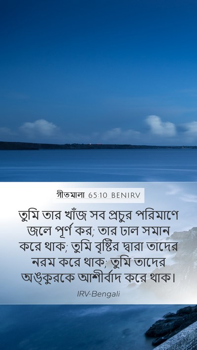 গীতমালা 65:10 BENIRV Bible Verse Image