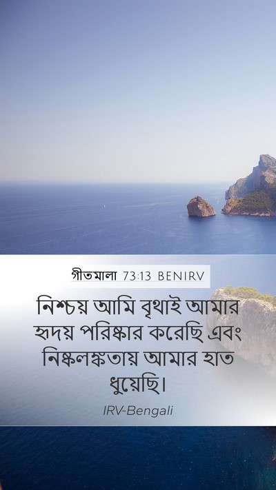 গীতমালা 73:13 BENIRV Bible Verse Image