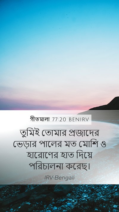 গীতমালা 77:20 BENIRV Bible Verse Image