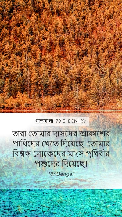 গীতমালা 79:2 BENIRV Mobile Phone Wallpaper - তারা তোমার দাসদের - Mobile Bible Verse Wallpaper