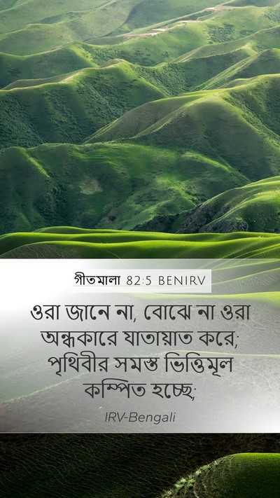 গীতমালা 82:5 BENIRV Bible Verse Image