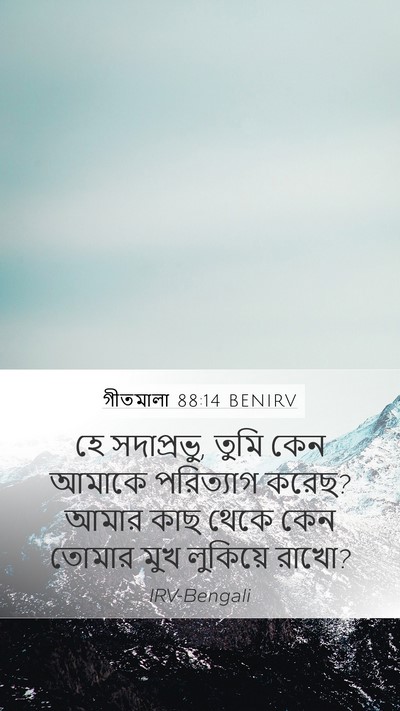 গীতমালা 88:14 BENIRV Bible Verse Image