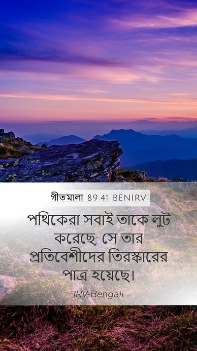 গীতমালা 89:41 BENIRV Bible Verse Image