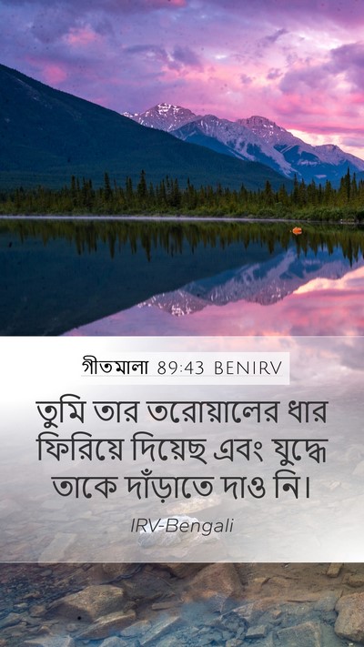 গীতমালা 89:43 BENIRV Mobile Phone Wallpaper - তুমি তার - Mobile Bible Verse Wallpaper