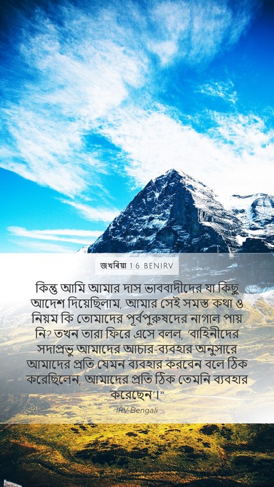 জখৰিয়া 1:6 BENIRV Bible Verse Image