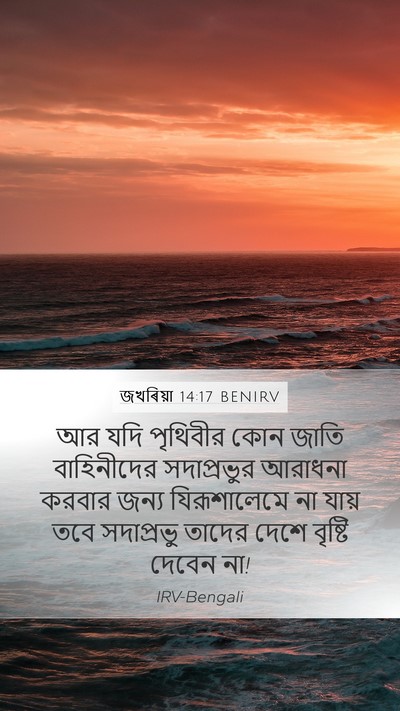 জখৰিয়া 14:17 BENIRV Mobile Phone Wallpaper - আর যদি পৃথিবীর কোন - Mobile Bible Verse Wallpaper