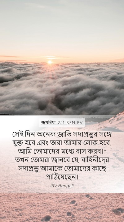 জখৰিয়া 2:11 BENIRV Bible Verse Image