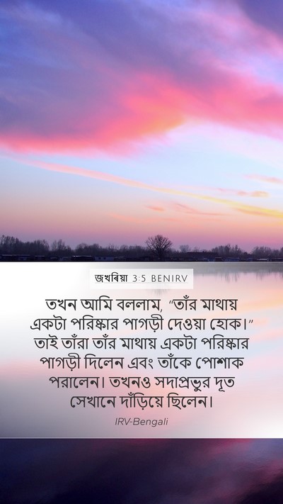 জখৰিয়া 3:5 BENIRV Bible Verse Image