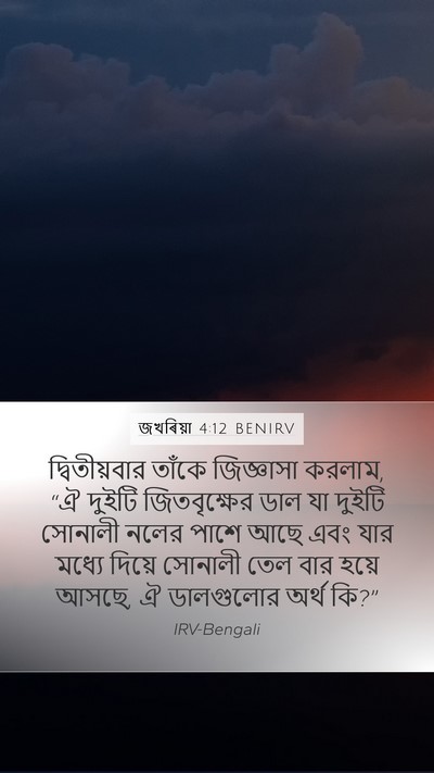 জখৰিয়া 4:12 BENIRV Bible Verse Image