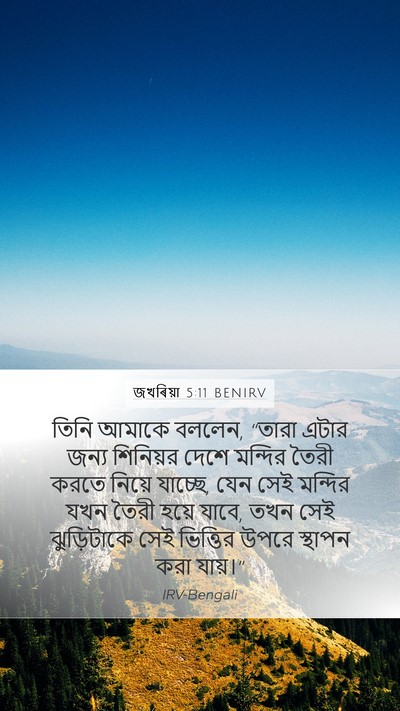 জখৰিয়া 5:11 BENIRV Bible Verse Image