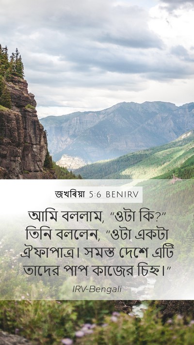 জখৰিয়া 5:6 BENIRV Bible Verse Image