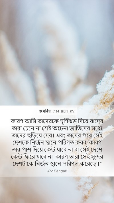 জখৰিয়া 7:14 BENIRV Bible Verse Image