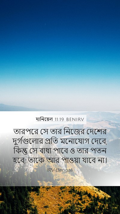 দানিয়েল 11:19 BENIRV Bible Verse Image