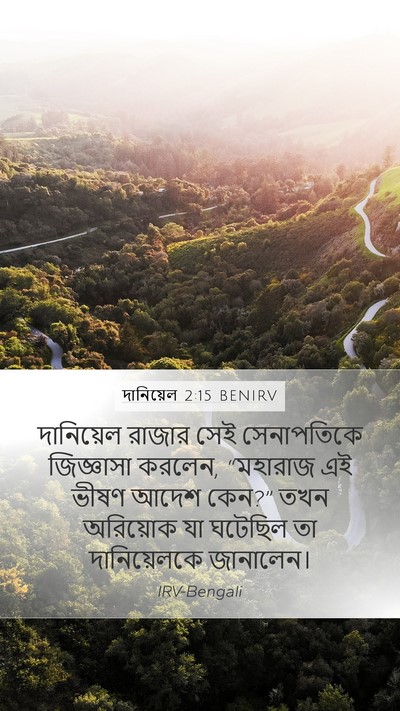 দানিয়েল 2:15 BENIRV Bible Verse Image