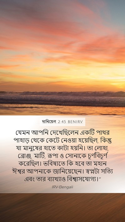 দানিয়েল 2:45 BENIRV Bible Verse Image