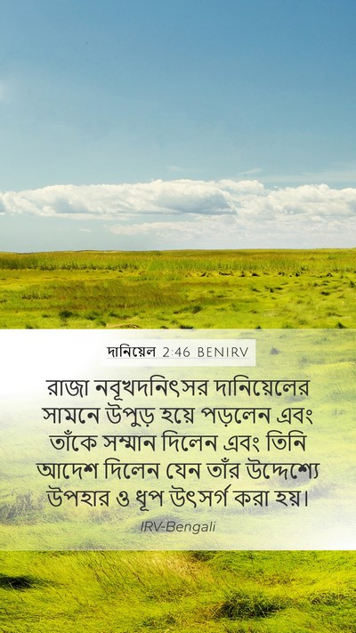 দানিয়েল 2:46 BENIRV Bible Verse Image
