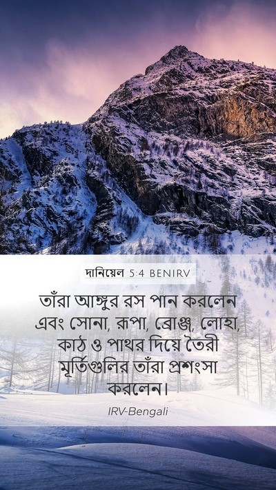 দানিয়েল 5:4 BENIRV Bible Verse Image