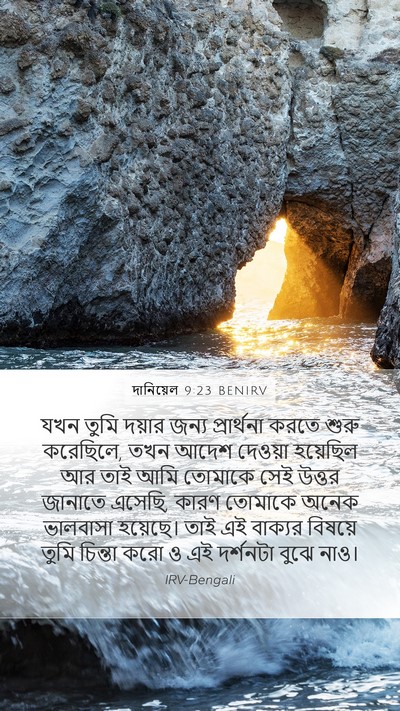 দানিয়েল 9:23 BENIRV Bible Verse Image