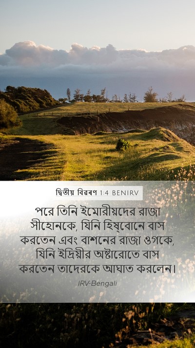 দ্বিতীয় বিৱৰণ 1:4 BENIRV Bible Verse Image