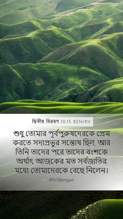 দ্বিতীয় বিৱৰণ 10:15 BENIRV Bible Verse Image
