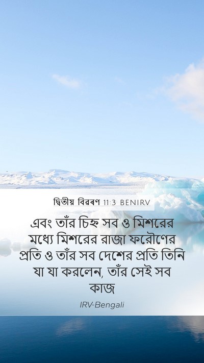 দ্বিতীয় বিৱৰণ 11:3 BENIRV Mobile Phone Wallpaper - এবং তাঁর চিহ্ন সব ও - Mobile Bible Verse Wallpaper