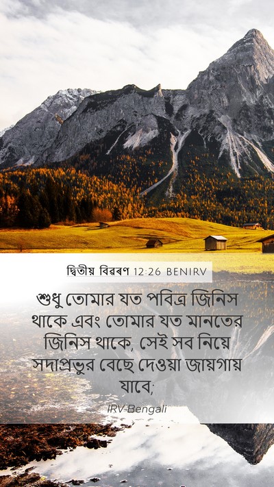 দ্বিতীয় বিৱৰণ 12:26 BENIRV Bible Verse Image