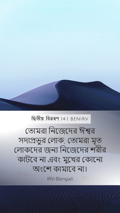 দ্বিতীয় বিৱৰণ 14:1 BENIRV Bible Verse Image