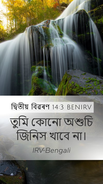 দ্বিতীয় বিৱৰণ 14:3 BENIRV Bible Verse Image