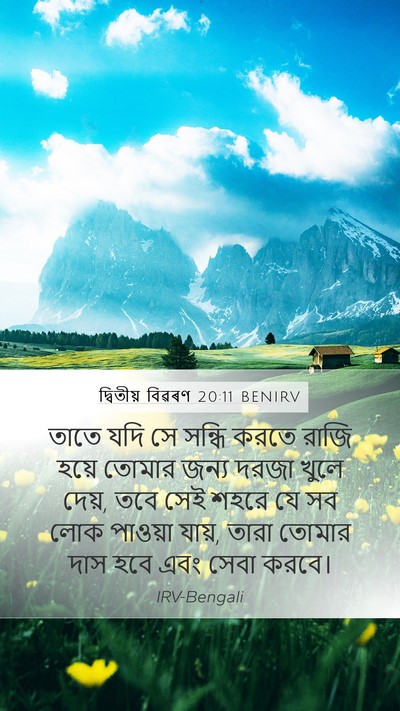 দ্বিতীয় বিৱৰণ 20:11 BENIRV Bible Verse Image