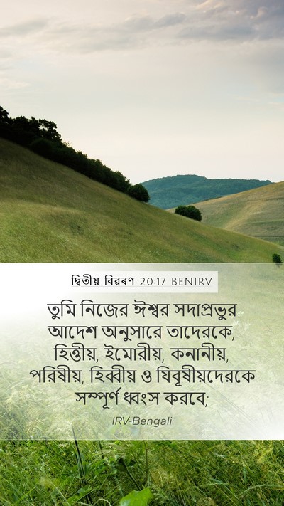 দ্বিতীয় বিৱৰণ 20:17 BENIRV Bible Verse Image